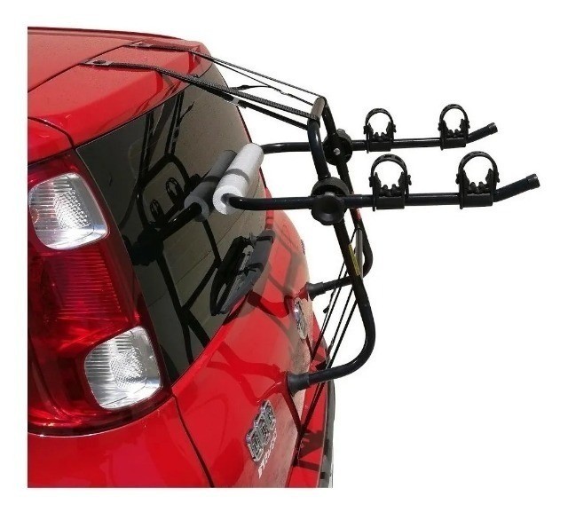 Transbike Suporte 2 Bike Carro Porta Malas Sedan Hatch Rack - Metal Line - Foto 2