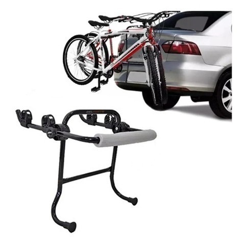 Transbike Suporte 2 Bike Carro Porta Malas Sedan Hatch Rack - Metal Line