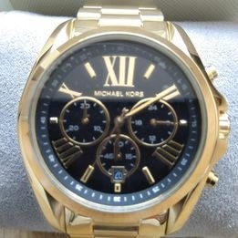 Relógio Michael Kors Mk5739 Dourado Fundo Preto - Foto 5