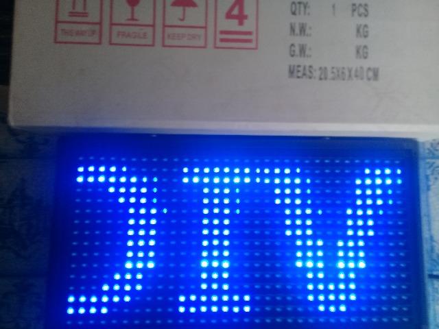 Painel led 32x16 pontos 40x20cm 155 reais - Foto 6