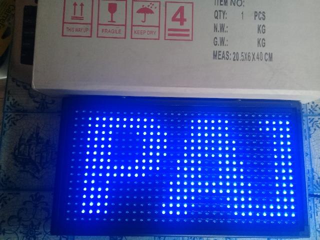 Painel led 32x16 pontos 40x20cm 155 reais - Foto 2