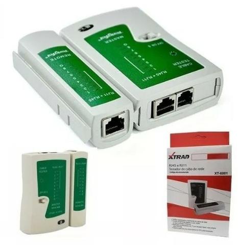 (NOVO) Testador De Cabo De Rede Rj45 E Rj11 Xt-6003 Xtrad - Foto 3