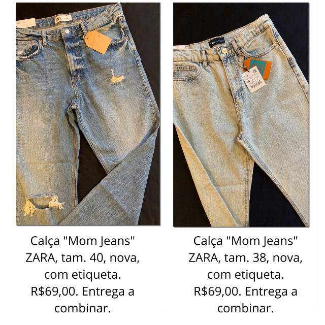 Calças novas com etiqueta ZARA