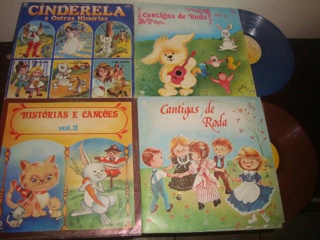 Infantil, Lote com 40 Lps vinil, Historinhas.