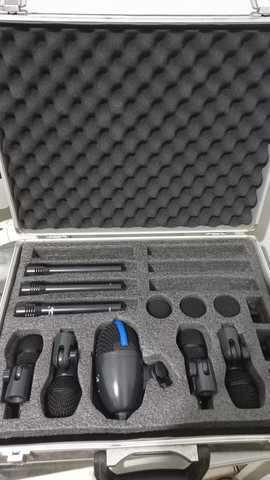 Kit Microfones P/ Bateria Soundking E08b 