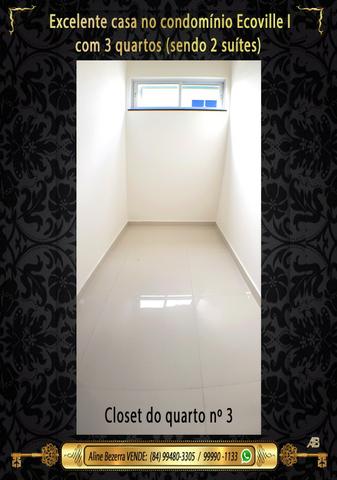 Casa com 3 quartos sendo 2 suítes no Ecoville, alta qualidade, aceita financiamento - Foto 15