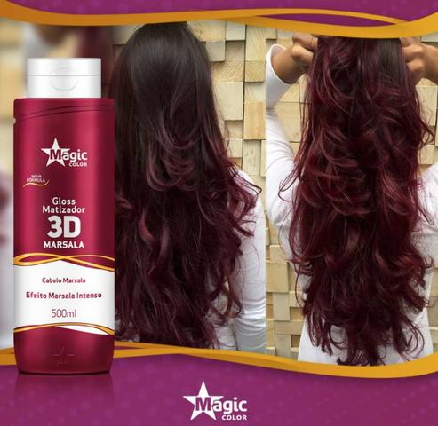Gloss Matizador 3D Marsala Magic Color - Foto 2