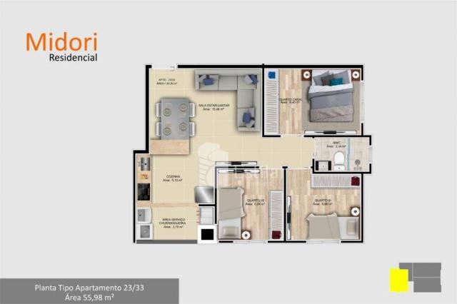 Apartamento com 3 quartos no afonso pena - são josé dos pinhais/pr - Foto 19