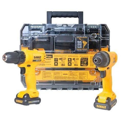 Furadeira Parafusadeira Combo 3/8" 12V Dewalt DCK201C2 - Foto 3