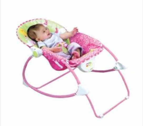 Cadeira de Descanso bebê Vibratória Princesas - Baby Style - Foto 3