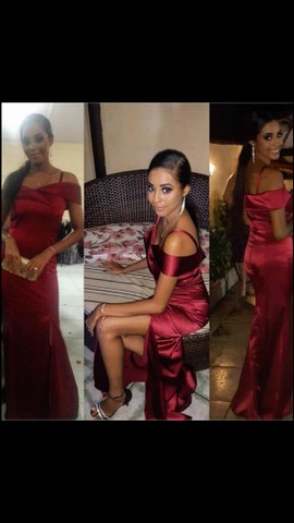 Vestido de madrinha Marsala