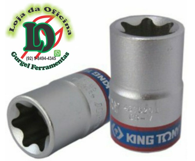 Soquete Tipo Torx E12 1/2 King Tony