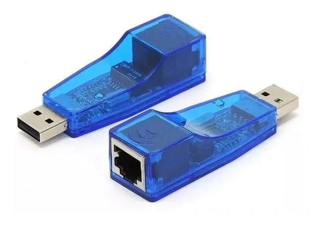 Adaptador Para Cabo de Internet Usb Lan Placa De Rede Externa Rj45 Ethernet 10/100 - 123