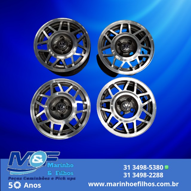 Jogo de Roda Aro 14 VW Passat Pointer 