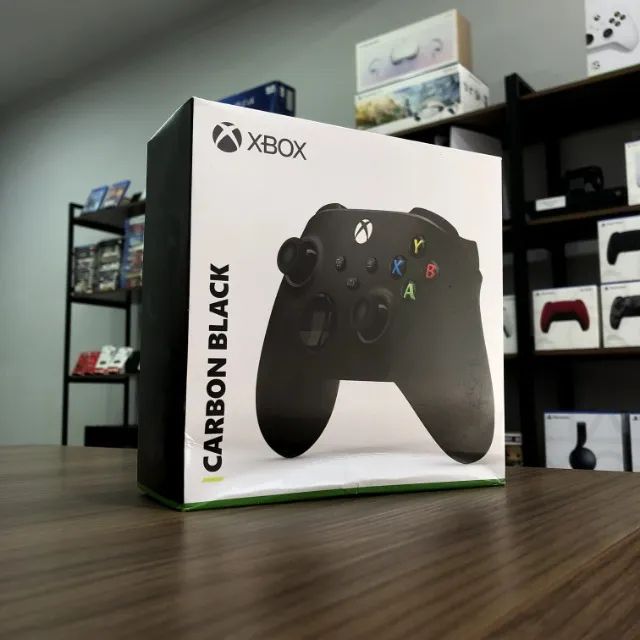 Controle Sem Fio Xbox Carbon Black Peças E Acessórios De Vídeo Game