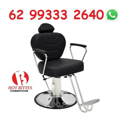 Poltrona Reclinavel preto Liso é Preto 3D
