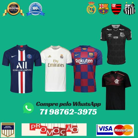 Flamengo, Barcelona, Real Madrid, PSG | Camisas de Diversos Times