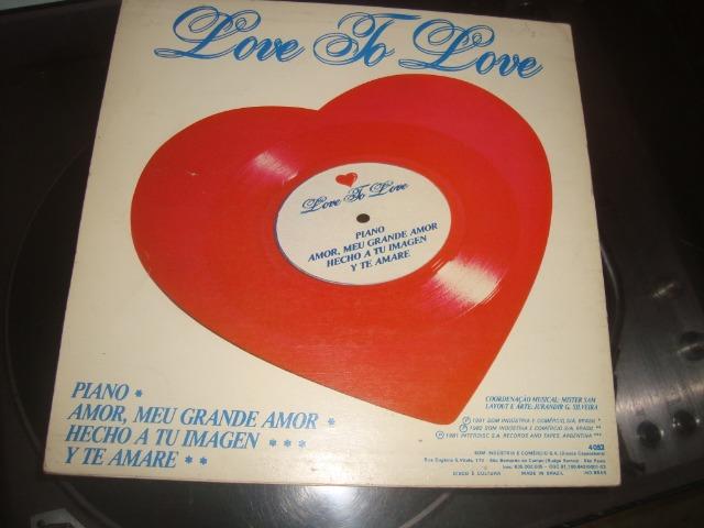 Disco Vinil formato coração, Love to Love, Magnetic Sounds, Gretchen.