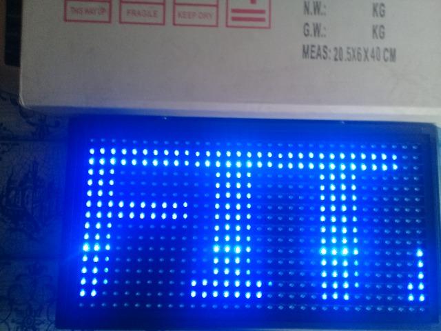 Painel led 32x16 pontos 40x20cm 155 reais - Foto 5