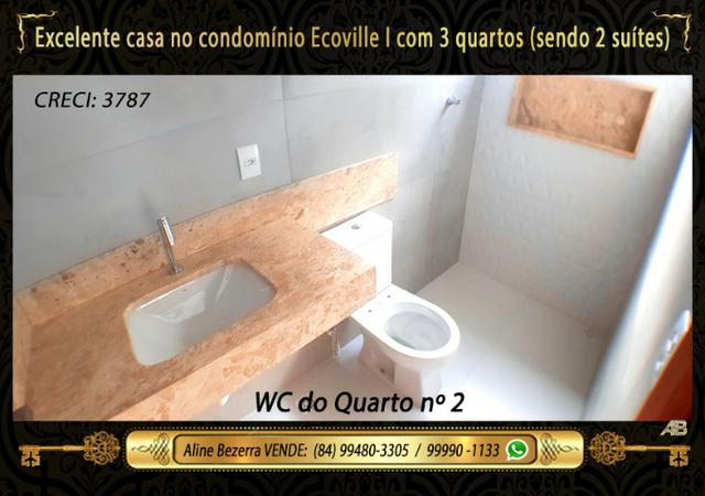 Casa com 3 quartos sendo 2 suítes no Ecoville, alta qualidade, aceita financiamento - Foto 13