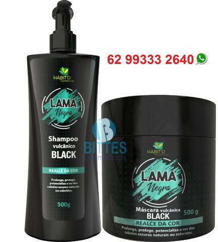 Kit Para Cabelos Pretos Kit Black Vulvânia Lama Negra Hábito Cosméticos 923
