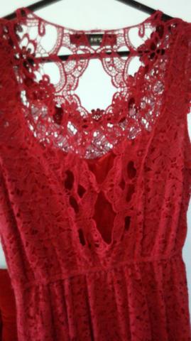 Vestido Rendado Com Bojo (seminovo) - Foto 3