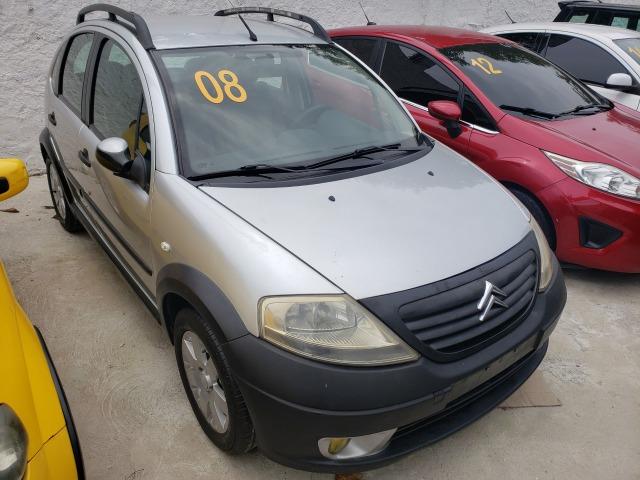 Citroen C3 xtr 2008 prata 1.4 8v flex+gnv+couro+rodas+revisado+novíssimo!