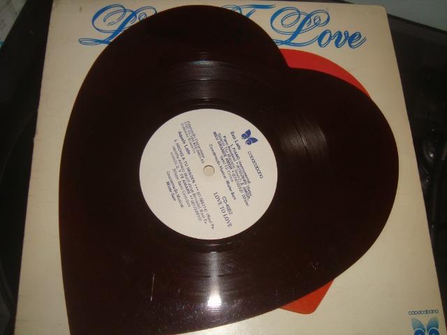 Disco Vinil formato coração, Love to Love, Magnetic Sounds, Gretchen. - Foto 3
