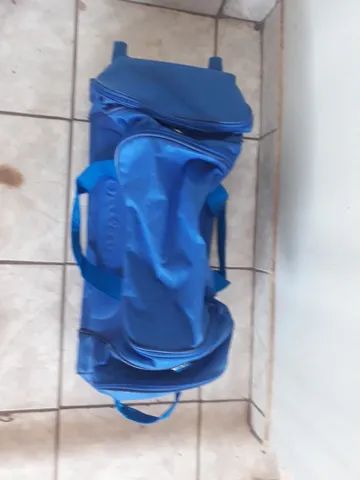 Bolsa de viajem  com rodinhas na cor azul - Foto 2