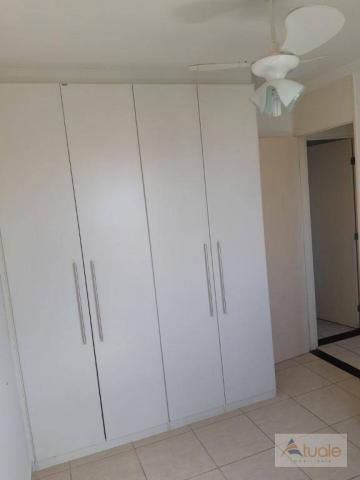 Apartamento com 2 dormitórios para alugar, 46 m² por r$ 1.050,00/mês - parque villa flores - Foto 11