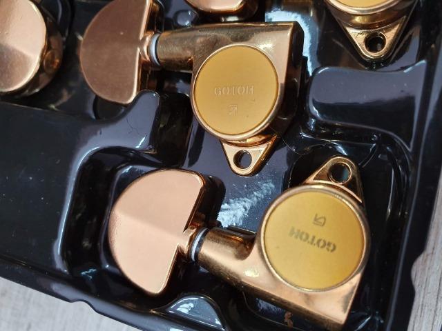 Tarrachas Gotoh Les Paul/Violão - Douradas - TOP!! - Foto 5
