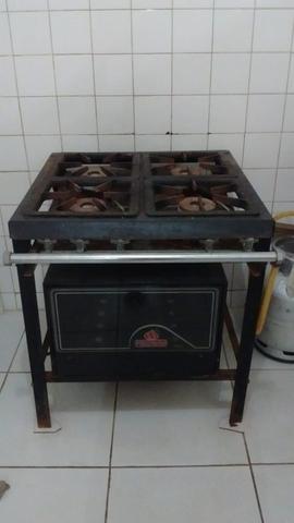 Fogão industrial + forno - Foto 2