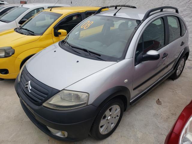 Citroen C3 xtr 2008 prata 1.4 8v flex+gnv+couro+rodas+revisado+novíssimo! - Foto 7