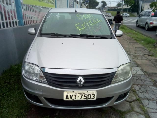 Logan Expression 1.6 automático , top de linha , couro , revisado . GNV - Foto 2