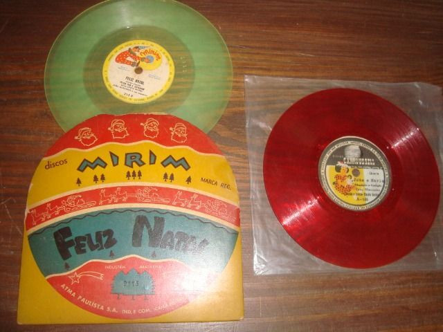Lote com 2 discos vinil infantil, Mirim, Carroussell