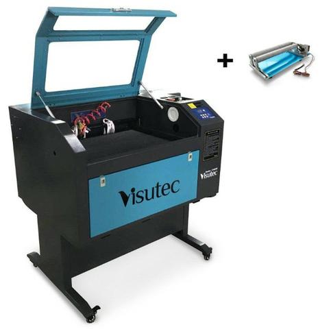 Máquina Router Laser cnc VS6040 Corte e Gravação Completa 60x40cm 60W Com Eixo Rotativo - Foto 2