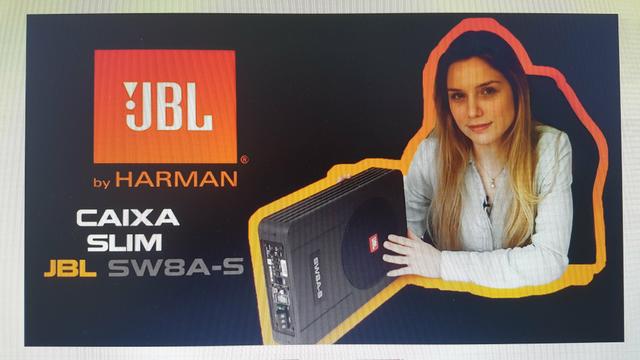 Caixa de som Slin JBL 8 polegas amplificada novinha - Foto 3
