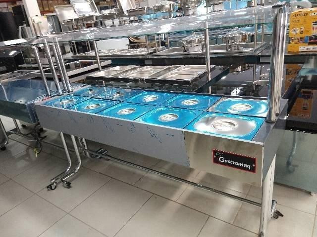 Buffet inox quente com 10 cubas - Guilherme