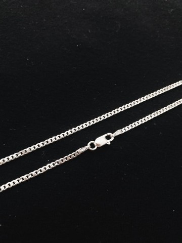 Corrente cordão de prata 925 escamada 2mm 70cm - Frete grátis - Foto 3