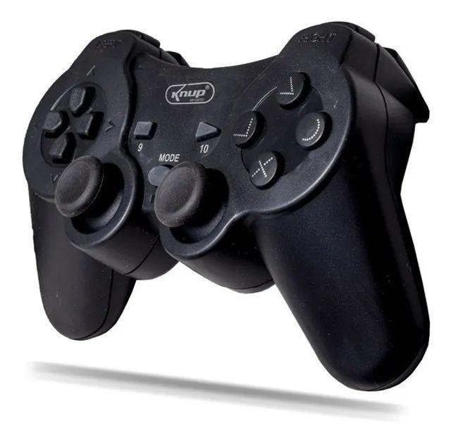 Controle de Jogos Joystick com Fio para Ps2 e Ps1 Knup - KP-GM015