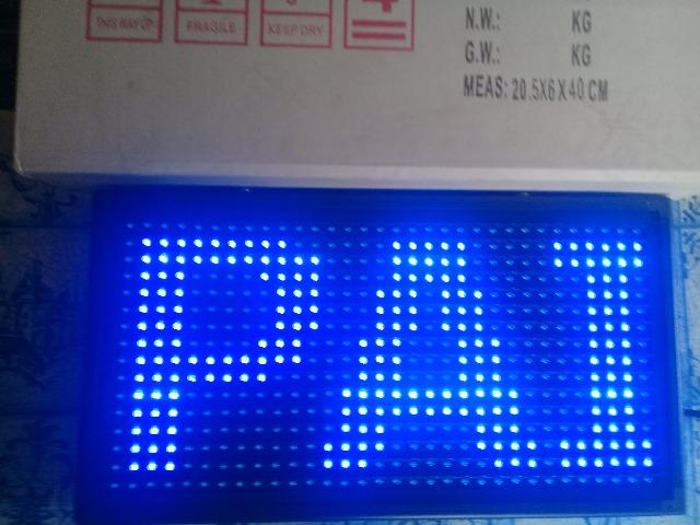 Painel led 32x16 pontos 40x20cm 155 reais - Foto 3