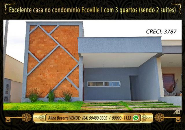 Casa com 3 quartos sendo 2 suítes no Ecoville, alta qualidade, aceita financiamento - Foto 2