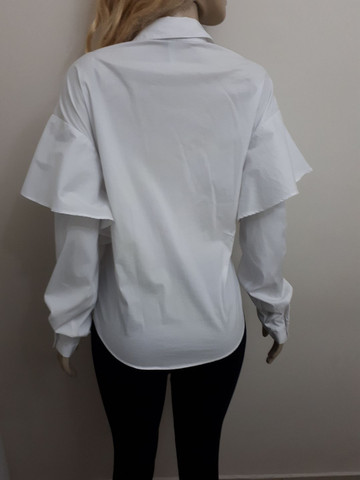 Camisa Branca com lycra - Foto 2