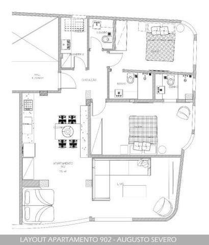 Apartamento 2 suítes 75m² na Av. Augusto Severo - Gloria - RJ Cod: FRAP20801 - Foto 3