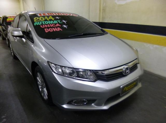 Civic lxs 1.8 16v flex automática 2013/2014 prata
