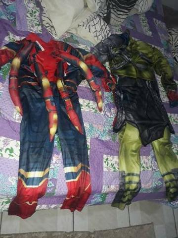 Fantasias homem aranha e ruck