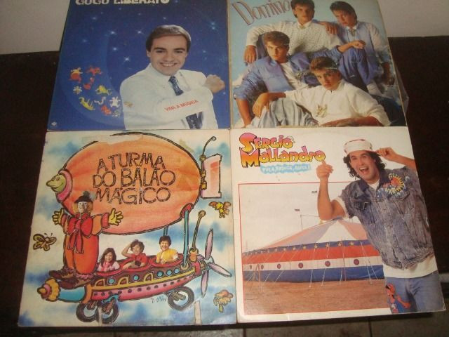 Infantil, Lote com 10 Lps, Xuxa, Gugu, A Patotinha, Disco Baby, Menudo, Dominó