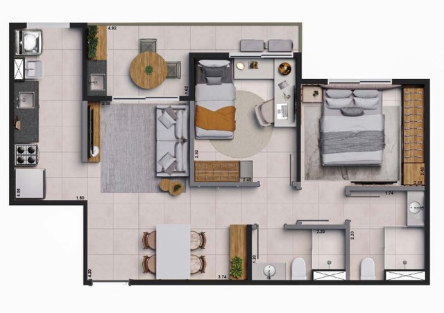 Apartamento Presidente Kennedy (Cod0128) - Foto 2