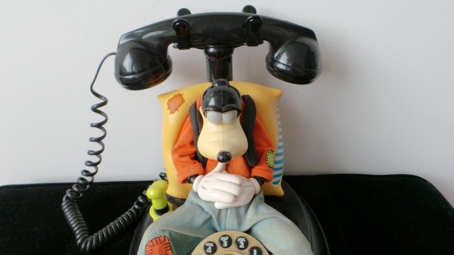 Antigo telefone do pateta da disney raro e lindo funcionando - Foto 2