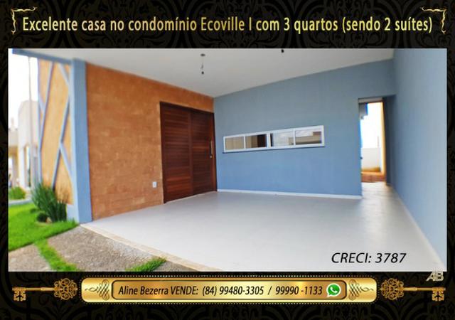 Casa com 3 quartos sendo 2 suítes no Ecoville, alta qualidade, aceita financiamento - Foto 3
